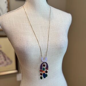 5 for $30 NWOT! UNIVERSAL THREAD Multi-Color Artistic Pendant Gold Necklace